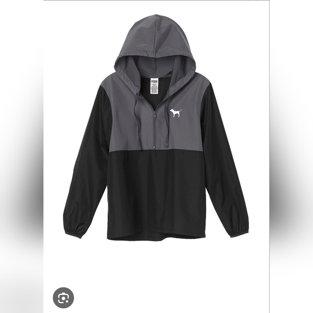 VS Pink M/L Black And Grey Anorak Jacket